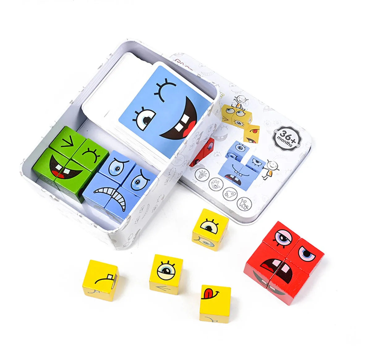 ELMAS Creative Cube Change Blocks Montessori Puzzle Game - Al Masam Stationery LLC
