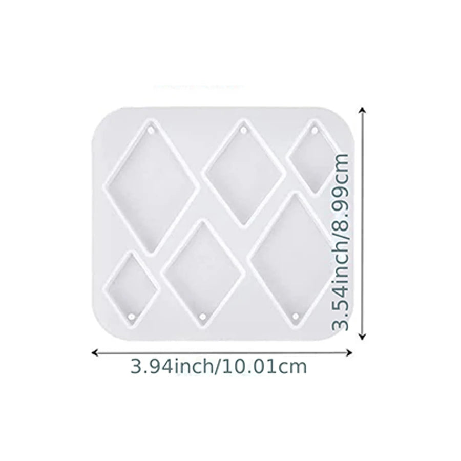 ELMAS DIY Square Earrings Molds for Crystal Jewelry Making - Al Masam Stationery LLC