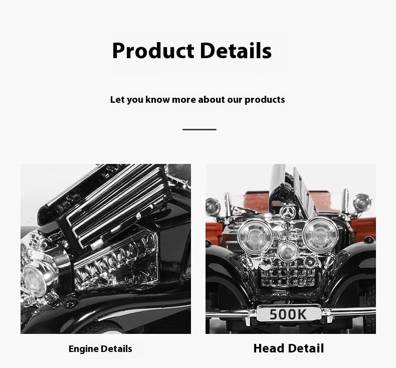 ELMAS 1:32 Mercedes Benz 500K 1936 Diecast Model Car - Al Masam Stationery LLC