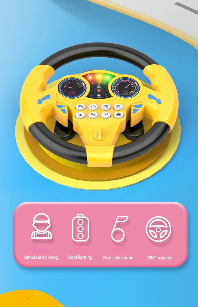 ELMAS Infant Shining Steering Wheel Toys for Kids - Al Masam Stationery LLC
