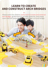 ELMAS 137-467pcs Children Electric Track Car Set Gift