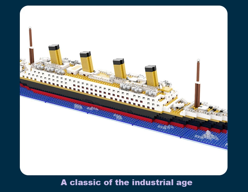 ELMAS Titanic Building Block Puzzle Toy for Kids - Al Masam Stationery LLC