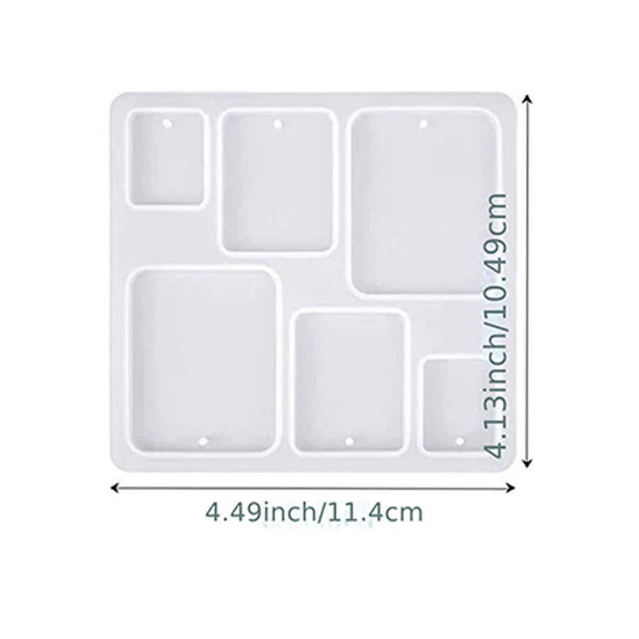 ELMAS DIY Square Earrings Molds for Crystal Jewelry Making - Al Masam Stationery LLC