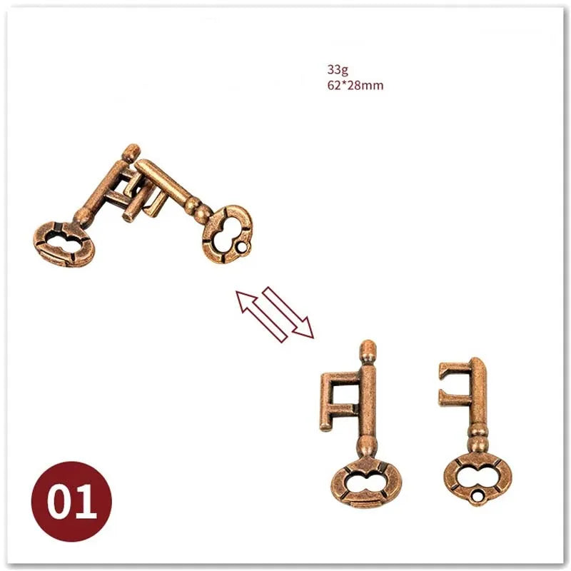 ELMAS Classic IQ Metal Brain Magic Puzzles Game Toys - Al Masam Stationery LLC