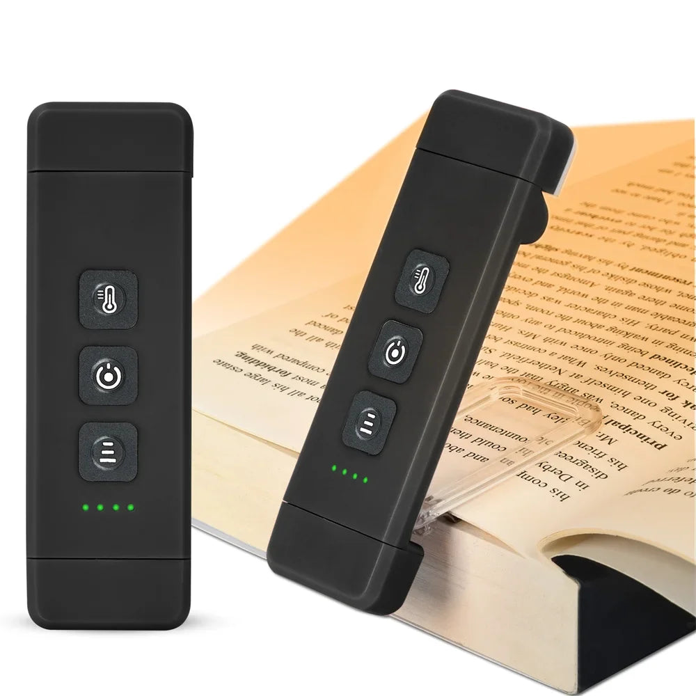 ELMAS Clip-On LED Bookmark Light with Timer & USB Rechargeable - Al Masam Stationery LLC