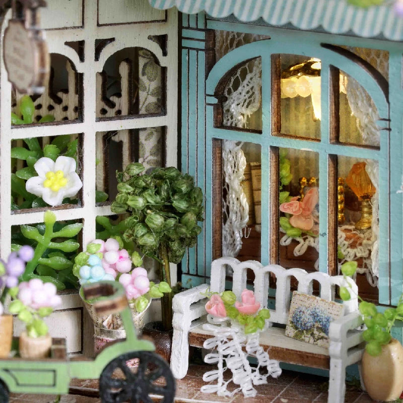 ELMAS Enchanting DIY Mini Dollhouse with LED Lights - Al Masam Stationery LLC