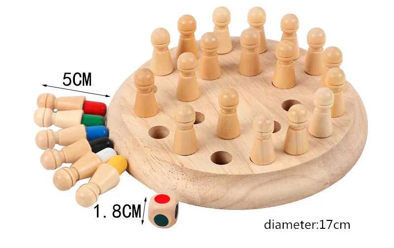 ELMAS Kids Color Cognitive Chess Game Fun Block Toy - Al Masam Stationery LLC
