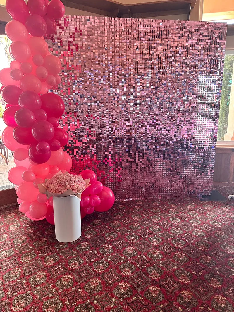 ELMAS 6/18/24Pcs 3D Square Sequin Backdrop Decor 30x30cm - Al Masam Stationery LLC