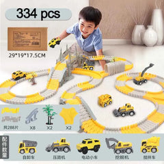 ELMAS 137-467pcs Children Electric Track Car Set Gift