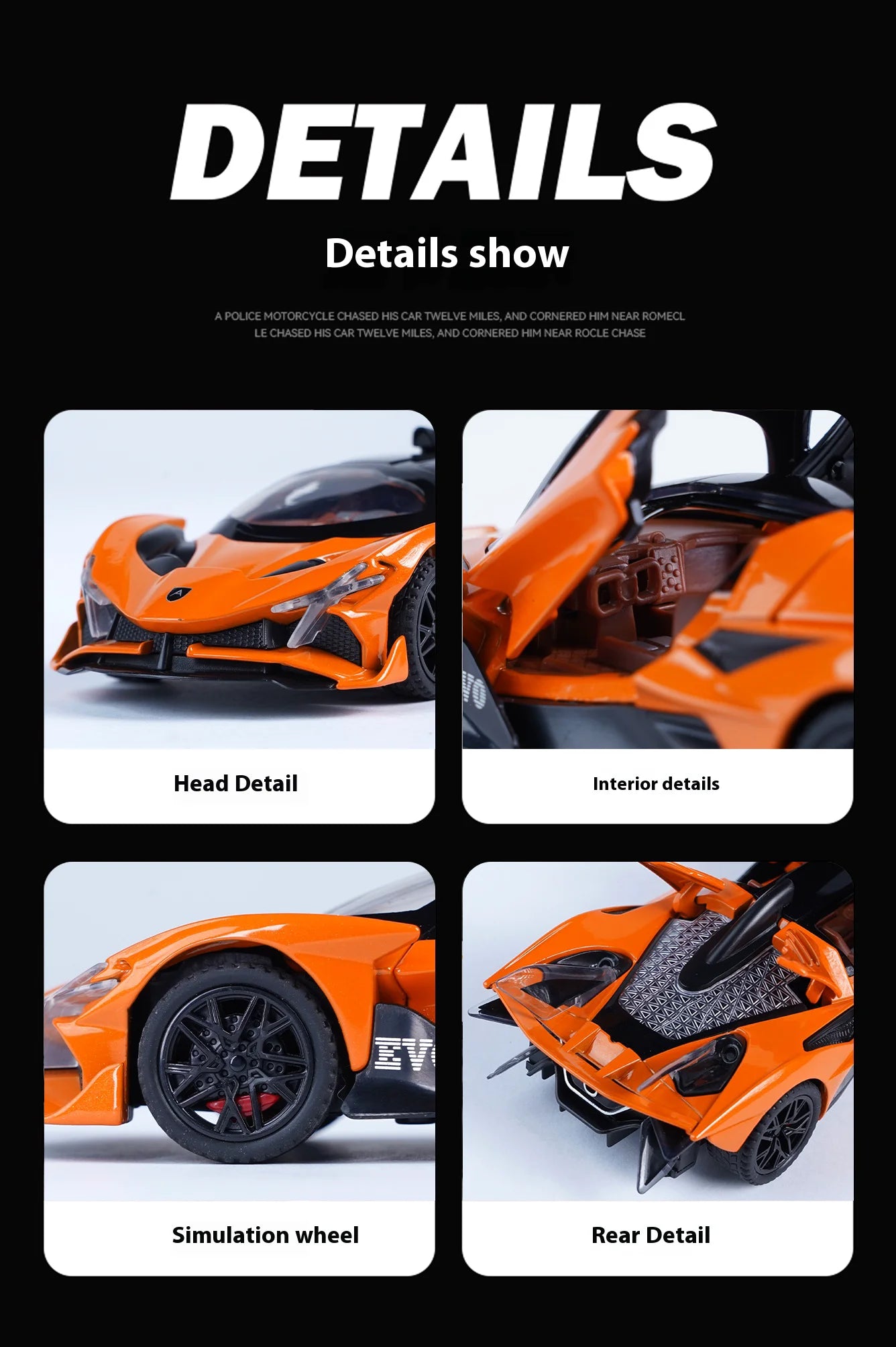 ELMAS 1:32 Scale Apollo EVO Alloy Toy Model with Lights - Al Masam Stationery LLC