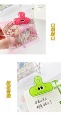 ELMAS Cute Face Acrylic Clips - 4pcs Colorful Set