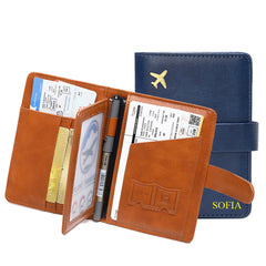 ELMAS Premium Leather A4 Clipboard Folder with Logo