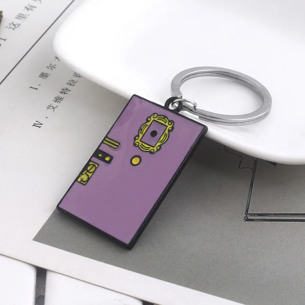 ELMAS Friends Monica's Door Keychain Central Perk Keyring - Al Masam Stationery LLC