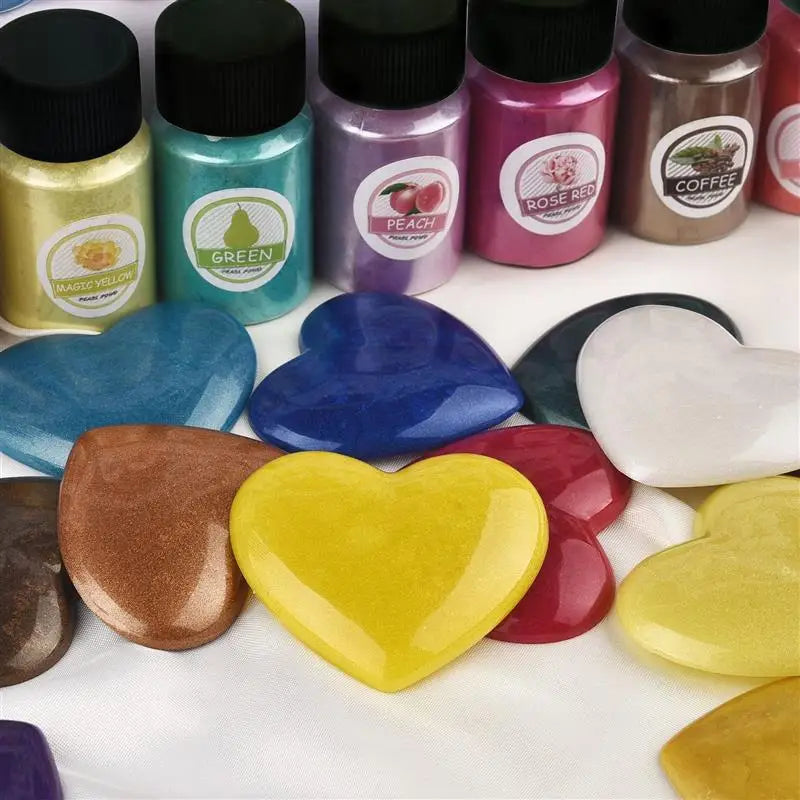 ELMAS 6 Color Pearl Powder Pigment for Epoxy Resin Crafts - Al Masam Stationery LLC