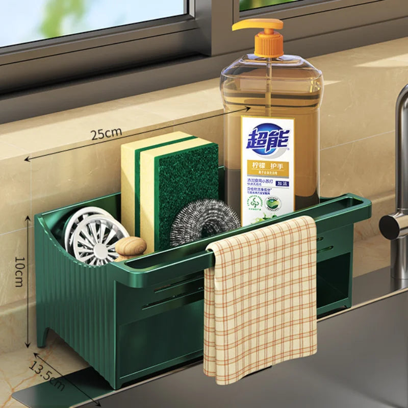 ELMAS Automatic Drainage Sink Storage Rack Organizer - Al Masam Stationery LLC