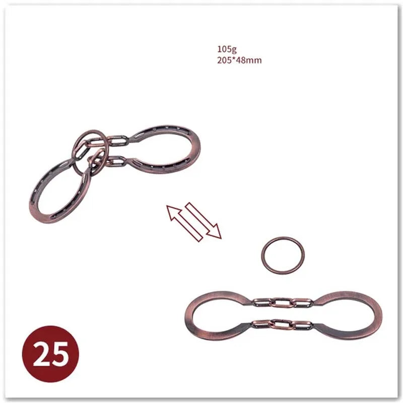 ELMAS Classic IQ Metal Brain Magic Puzzles Game Toys - Al Masam Stationery LLC