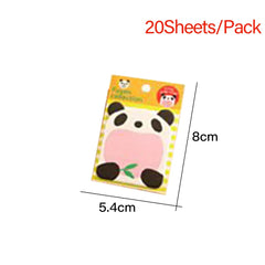 1Pcs 20Sheets Sticker Cute Kawaii Animal Sticky Notes Notepad Self Adhesive Memo Pads Bookmark Office School Supply Stationery