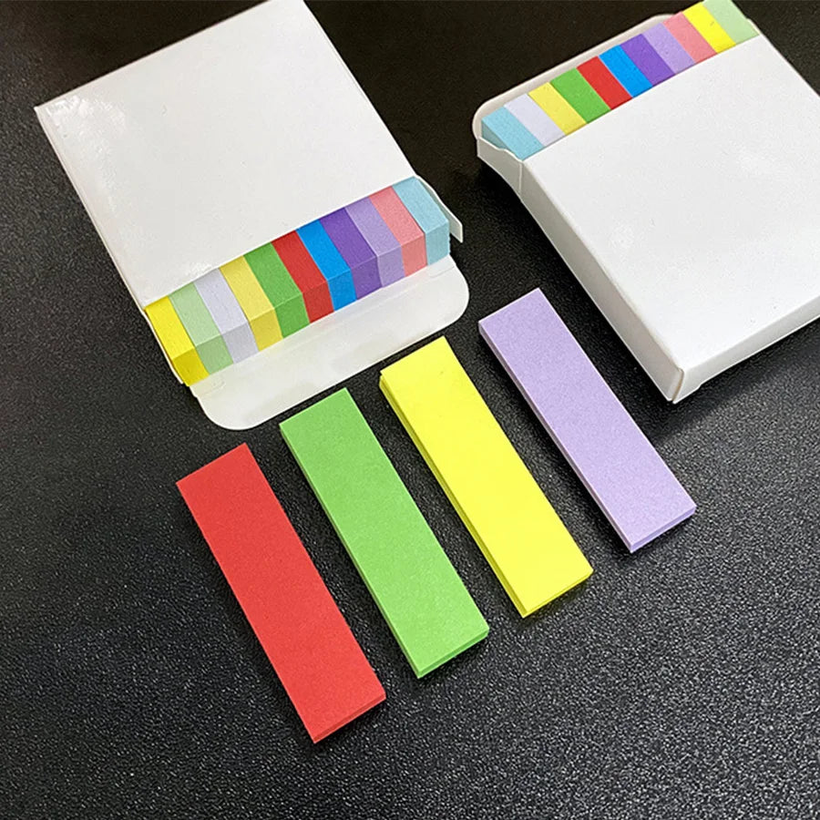 ELMAS Small Sticky Note Packs - 550 Bright Colors Memo - Al Masam Stationery LLC