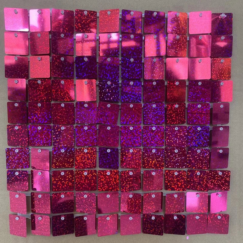 ELMAS Iridescent Silver Sequin Shimmer Wall Backdrop - Al Masam Stationery LLC