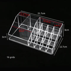 ELMAS Transparent Lipstick Acrylic Makeup Brush Storage Box - Al Masam Stationery LLC