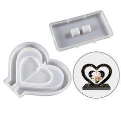 ELMAS DIY Heart-Shaped Silicone Mould for Photo Frames - Al Masam Stationery LLC