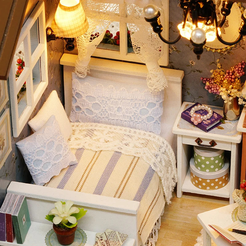 ELMAS Creative Miniature Dollhouse Kit with Furniture - Al Masam Stationery LLC