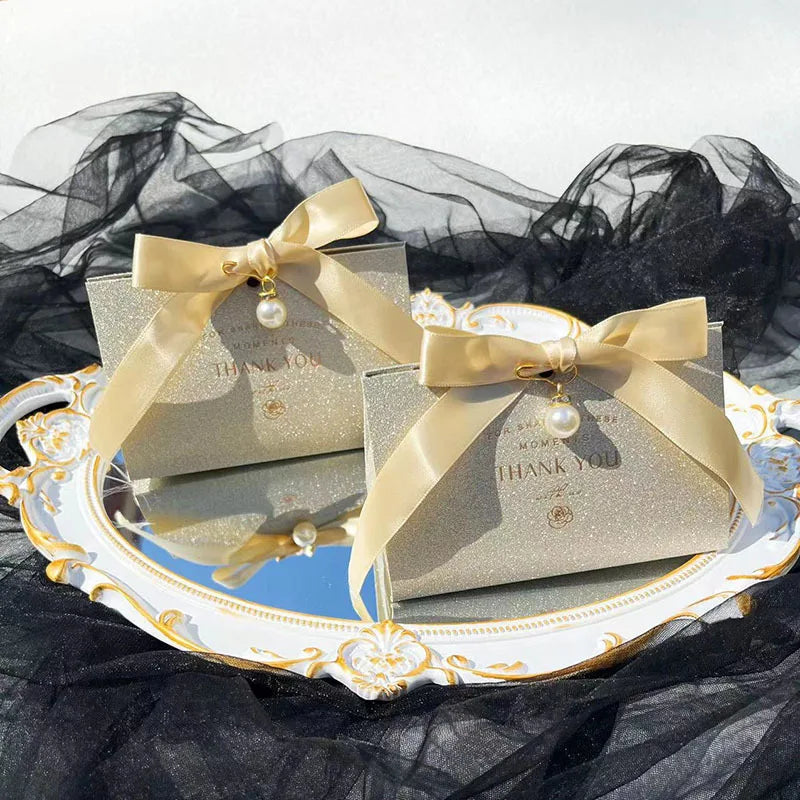 ELMAS Large Triangle Shape Paper Bag For Wedding Gifts - Al Masam Stationery LLC