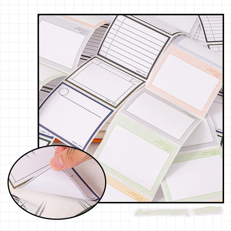 ELMAS 250Sheets Pull-out Sticky Notes Notepad Memo Pad - Al Masam Stationery LLC