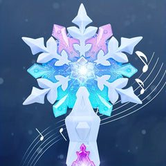 ELMAS Magical Snow Princess Wand with Lights & Sounds - Al Masam Stationery LLC