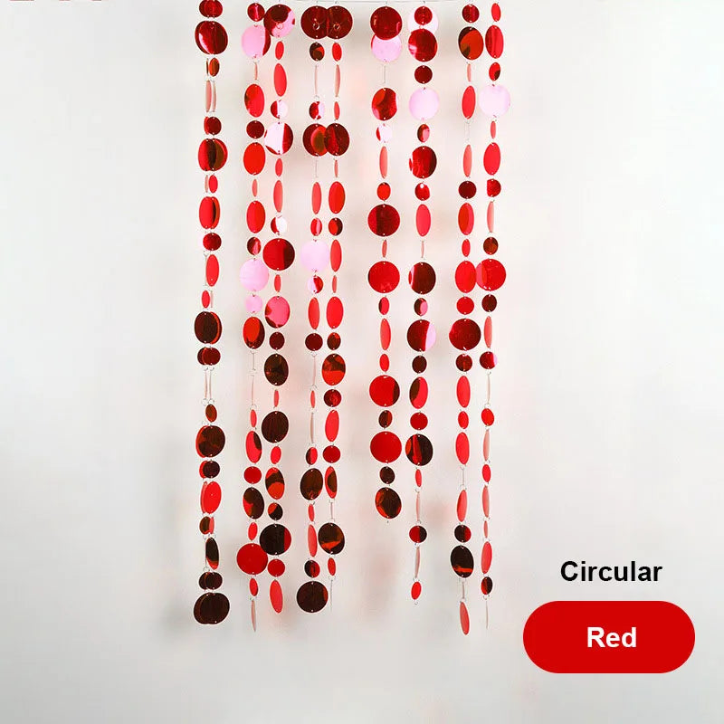 ELMAS Gold Sequins Party Glitter Curtain Backdrop 50/100 Pcs - Al Masam Stationery LLC