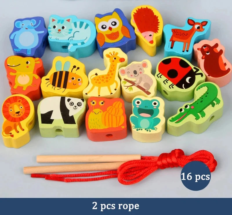 ELMAS Wooden Montessori 4-in-1 Fishing Game Toy Set - Al Masam Stationery LLC