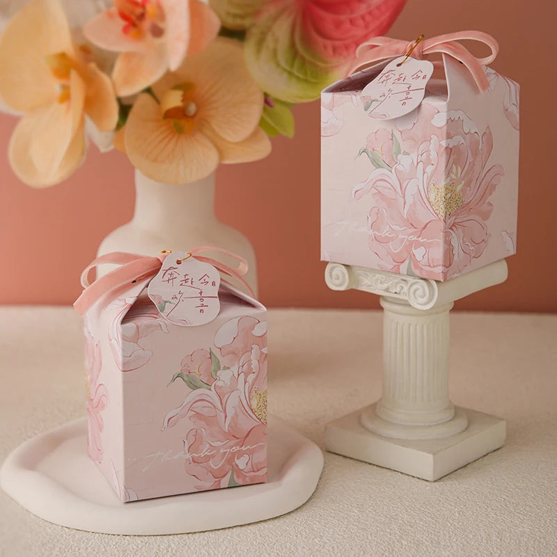 ELMAS Gift Boxes Wedding Favors Gardenia Flower Box - Al Masam Stationery LLC