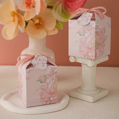 ELMAS Gift Boxes Wedding Favors Gardenia Flower Box