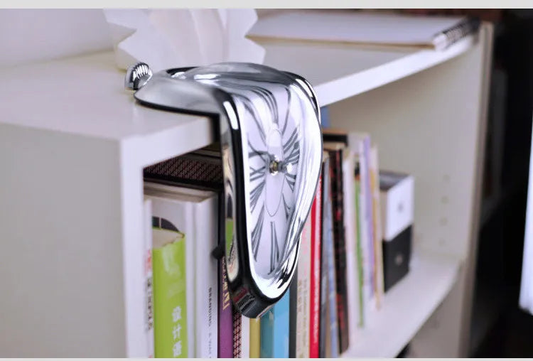 ELMAS Surreal Melting Wall Clock - Dali Inspired Decor - Al Masam Stationery LLC