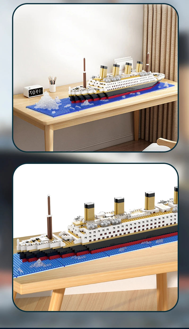 ELMAS Titanic Building Block Puzzle Toy for Kids - Al Masam Stationery LLC