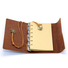 ELMAS Vintage Leather Sketchbook with Replaceable Pages