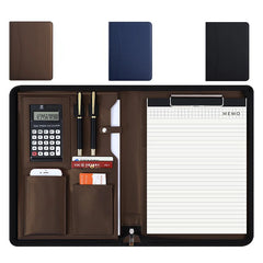 ELMAS Premium A4 Leather Padfolio & Organizer