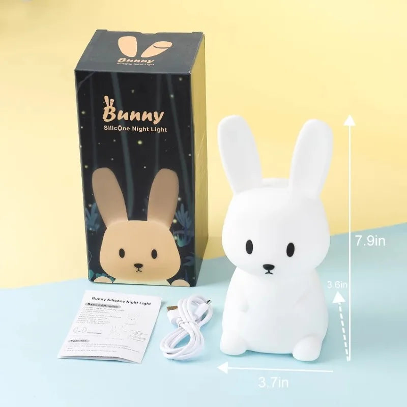 ELMAS Cute Rabbit Touch Sensor LED Night Light for Kids - Al Masam Stationery LLC