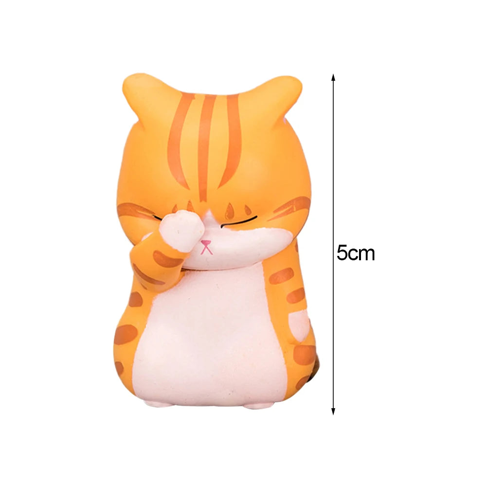 ELMAS Kawaii Cute Cat Doll Ornament Mini Model Figure - Al Masam Stationery LLC