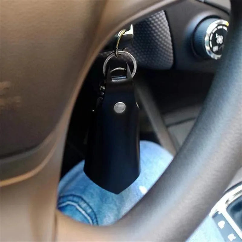 ELMAS Bruce Wayne Leather Keychain - Superhero Style Accessory - Al Masam Stationery LLC