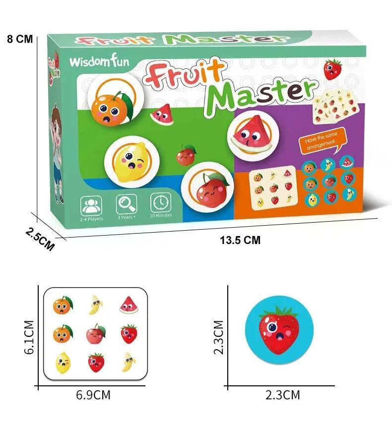 ELMAS Kids Educational Fruit Master Color Matching Game - Al Masam Stationery LLC