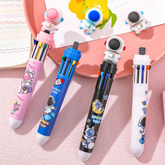 ELMAS Colorful Cartoon Astronaut Ballpoint Pens Set