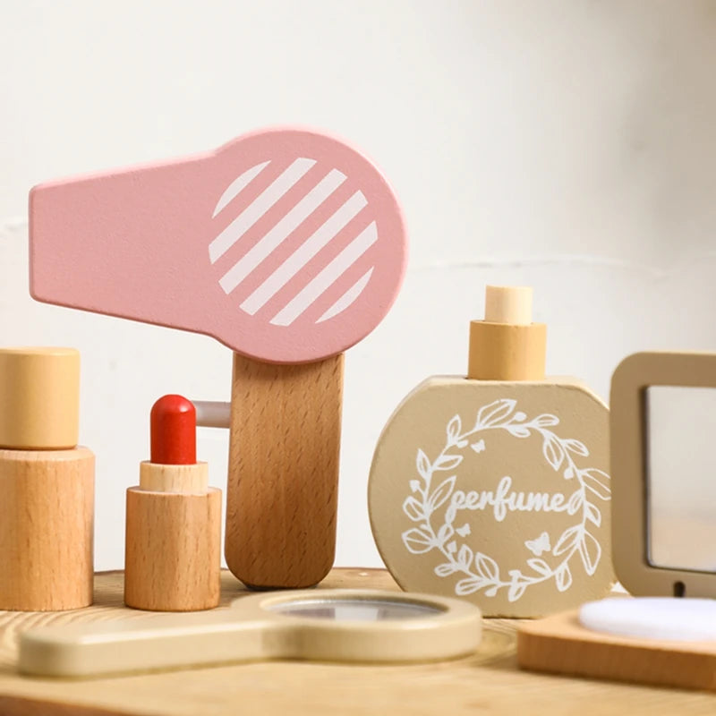 ELMAS Charming Wooden Makeup Set for Kids' Pretend Play - Al Masam Stationery LLC