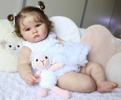 ELMAS Realistic 24-Inch Silicone Reborn Baby Doll for Girls - Al Masam Stationery LLC