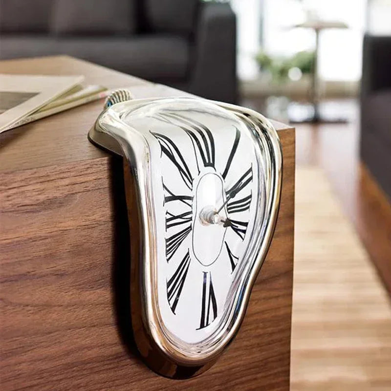 ELMAS Surreal Melting Wall Clock - Dali Inspired Decor - Al Masam Stationery LLC