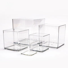 ELMAS Cube Acrylic Fully Transparent Display Box - Al Masam Stationery LLC