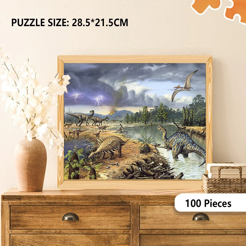 ELMAS: 100 Pieces Cartoon Animals Jigsaw Puzzle Fun - Al Masam Stationery LLC