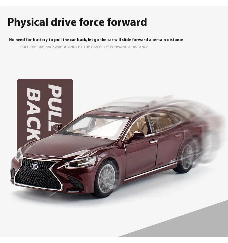 ELMAS 1:32 LEXUS LS500H Diecast Car Model with Sound & Light - Al Masam Stationery LLC