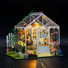 ELMAS Enchanting 3D Flower House Dollhouse Kit