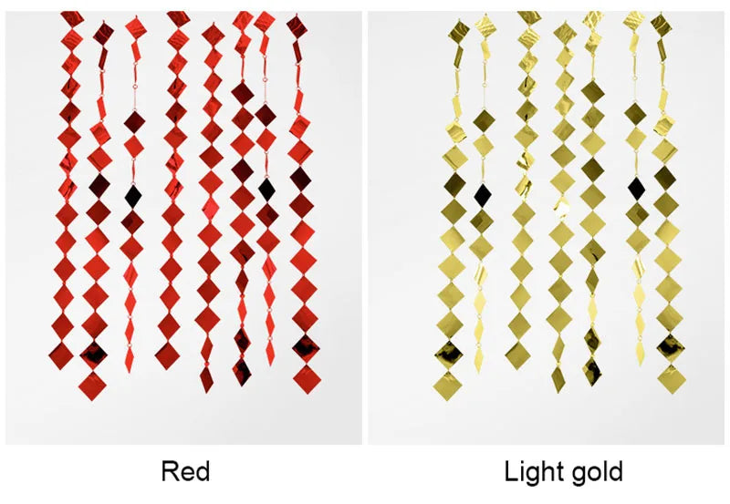 ELMAS Gold Sequins Party Glitter Curtain Backdrop 50/100 Pcs - Al Masam Stationery LLC